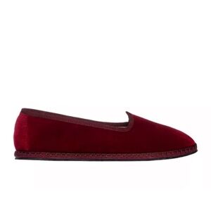 Vibi Venezia Red Velvet Women's Loafers